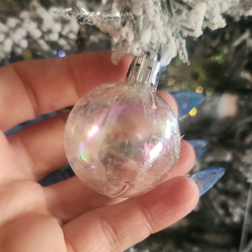 Iridescent Glass Holiday Ornament
